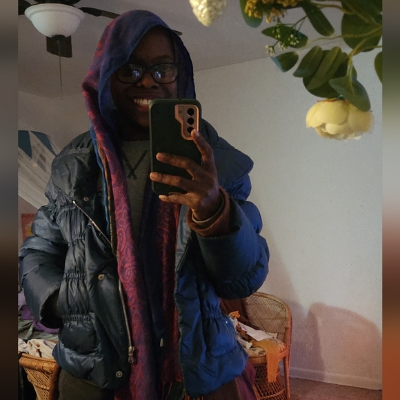 Blue Puffer Jacket sz 4/6 - Picture 4 of 4